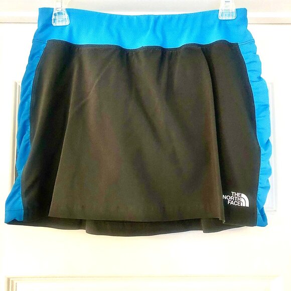 THE NORTH FACE Eat My Dust Skirt Athletic Skort Grey\Teal S - Picture 1 of 11